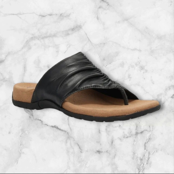 Black Women's Slide Sandals - Picture 1 of 12